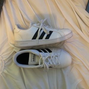 white adidas